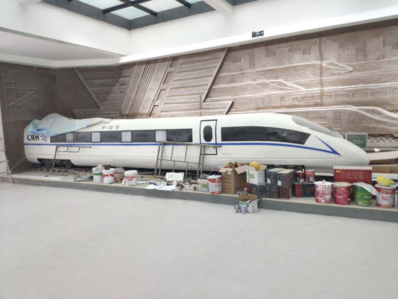 高鐵模型製作-和諧號車頭