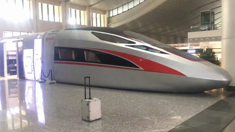 高鐵模（mó）型製作-複興號車頭模（mó）擬倉